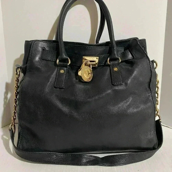 Michael kors Black leather satchel handbag - Picture 12 of 12